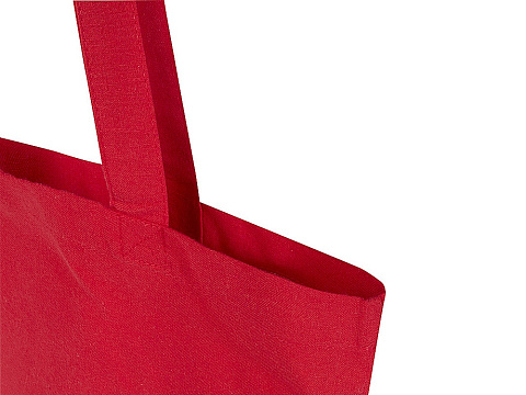 Мадрас Блэнд эко-сумка из переработанного хлопка GRS плотностью 140 г/м² объемом 7 л - Красный - рис 4.