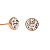 Пусеты Silk Fiore Luna SWE298 S RG - миниатюра - рис 3.
