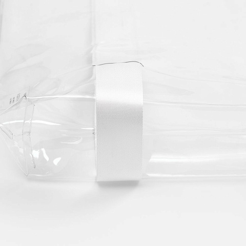 Шопер Clear Fest, ver.2, прозрачный с белыми ручками - рис 6.