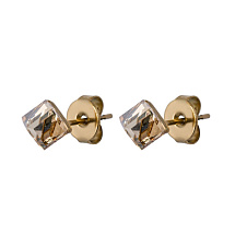 Пусеты Crystal Champagne Fiore Luna SWE0127/1 CH G