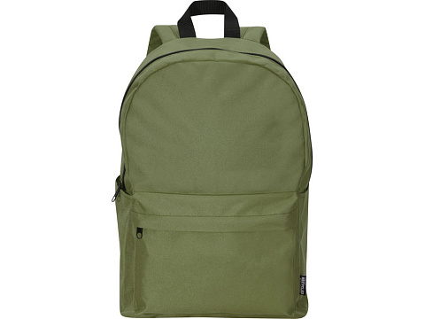 Байрон рюкзак для 14-дюймового ноутбука объемом 16 л, изготовленный из переработанных материалов по стандарту GRS, оливковый - рис 2.