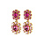 Серьги LINA SG ROSE/PINK Dyrberg Kern *440060 - миниатюра