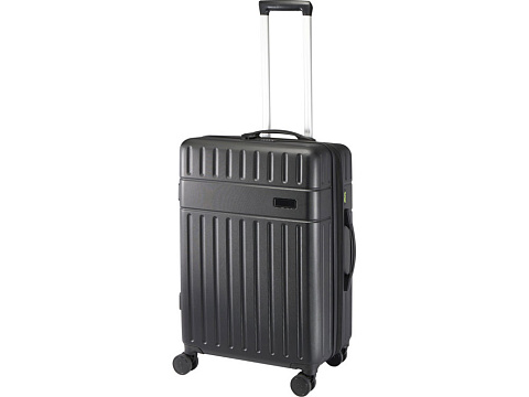 Ровер чемодан на колесах из материалов, переработанных согласно стандарту GRS, объемом 70 л,черный