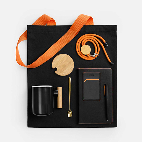 Набор Trait Office, черный с оранжевым - рис 3.