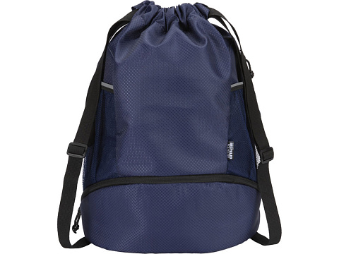 Nomad спортивная сумка из переработанного материала GRS с завязками и нижним отделением на 18 л, темно-синий - рис 2.