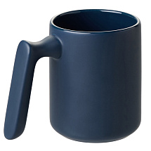 Кружка матовая с прямой ручкой Axio, 360 мл, темно-синий