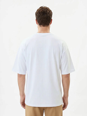 Футболка Oversize Premium 210, белая - рис 3.