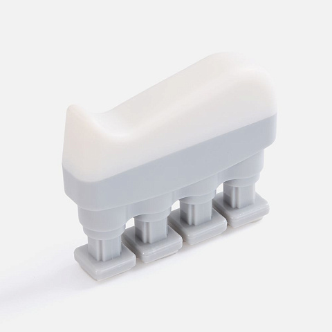 Эспандер кистевой FingerTap, серый с белым - рис 2.