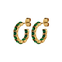 Серьги RAQUEL SG EMERALD GREEN Dyrberg Kern 470112
