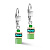 Серьги Green Coeur de Lion *2800/20-0500 - миниатюра - рис 2.