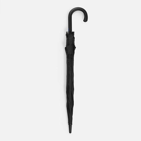 Зонт-трость Hidecolor с цветными спицами, черный с синим - рис 5.