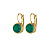 Серьги LOUISE SG GREEN Dyrberg Kern 340402 - миниатюра