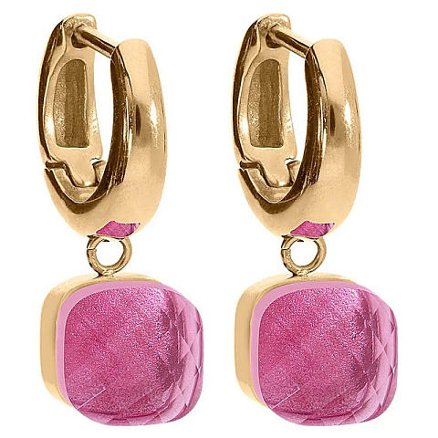 Серьги FIRENZE (G) Padparadscha Qudo 107001/20-4308 - рис 2.