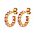 Серьги RAQUEL SG LIGHT ROSE Dyrberg Kern 460063 - миниатюра