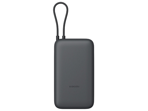 Внешний аккумулятор с встроенным кабелем Xiaomi Power Bank 20000mAh (Integrated Cable) GL Dark Gray - рис 3.