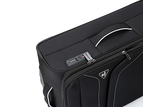 Чемодан TORBER НЕРО, чёрный, переработанный ПЭТ, 44 х 25 х 67 см, 63 л - рис 9.