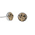 Пусеты Greige Fiore Luna SWE298 GR S - миниатюра - рис 3.