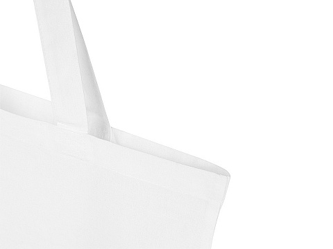 Мадрас Блэнд эко-сумка из переработанного хлопка GRS плотностью 140 г/м² объемом 7 л - Белый - рис 4.