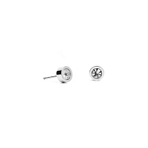 Пусеты White 5х2.5 Fiore Luna SWE125 W S