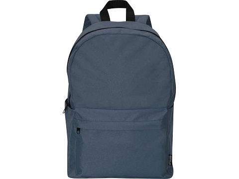 Байрон рюкзак для 14-дюймового ноутбука объемом 16 л, изготовленный из переработанных материалов по стандарту GRS, серо-синий - рис 2.