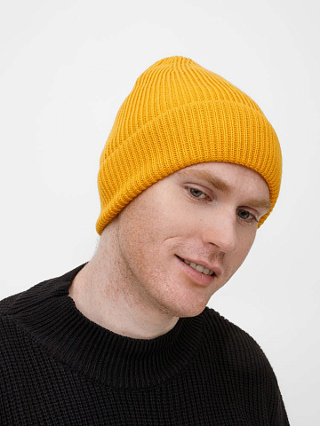 Шапка Nobilis Mono, желтая (медовая) - рис 5.