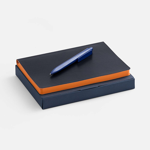 Набор Doppio, синий с оранжевым