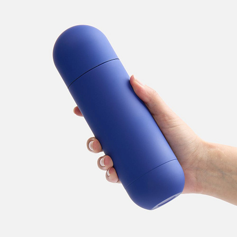 Термос Tubula Soft Touch, синий - рис 4.