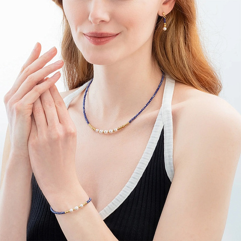 Колье Blue Coeur de Lion 4258/10-0700 - рис 2.
