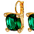 Серьги TANA SG EMERALD GREEN Dyrberg Kern 450118 - миниатюра - рис 2.