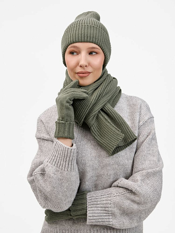 Перчатки Catch Match, зеленые (полынь) - рис 6.