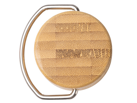 Термобутылка Нобук из переработанной нержавеющей стали, с бамбуковой крышкой, красный - рис 2.