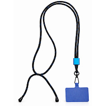 Ремешок на шею для телефона Риксо, синий/черный