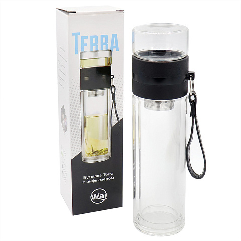 Бутылка Terra c инфьюзером, черный - рис 7.