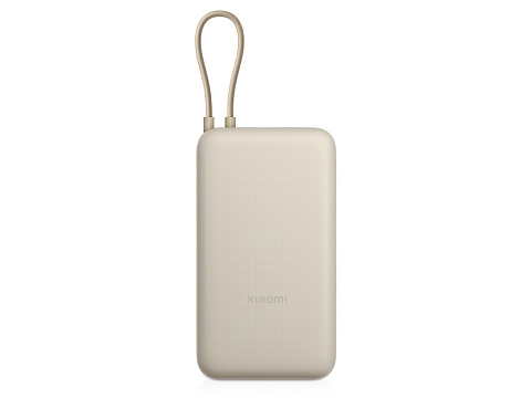 Внешний аккумулятор со встроенным кабелем Xiaomi 33W Power Bank 20000mAh (Integrated Cable) Tan GL
