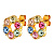 Серьги URSULA SG PASTEL MULTI Dyrberg Kern 440074 - миниатюра - рис 4.