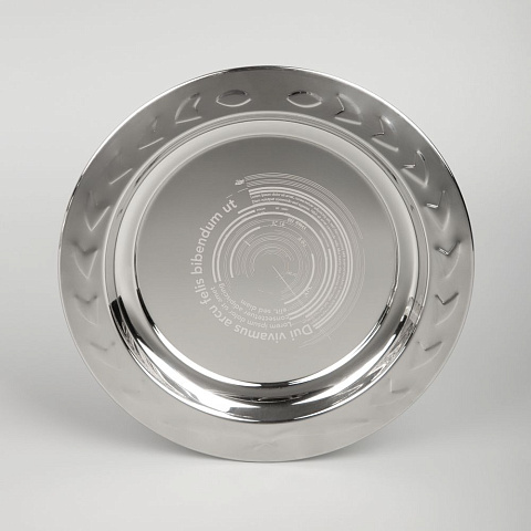 Тарелка наградная «Круг почета», серебристая - рис 3.