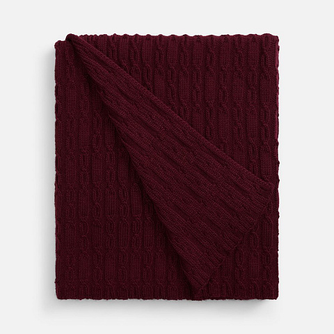 Плед Knitline, темно-красный (бордовый) - рис 3.