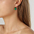 Серьги CHANTAL SG EMERALD GREEN Dyrberg Kern 430079 - миниатюра - рис 2.
