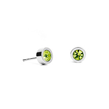 Пусеты Apple Green 6х3 Fiore Luna SWE126 AG S
