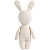 Мягкая игрушка Beastie Toys, заяц с белым шарфом - миниатюра - рис 5.