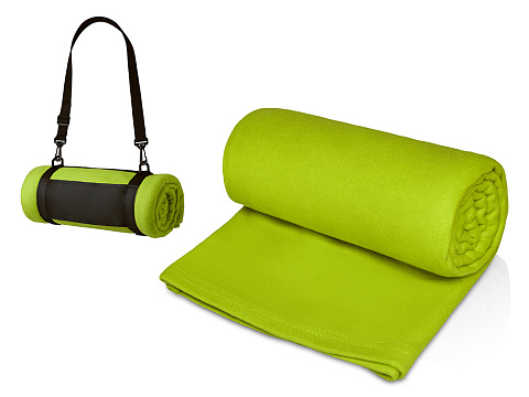 Плед Нежность с плечевым ремнем, зеленое яблоко