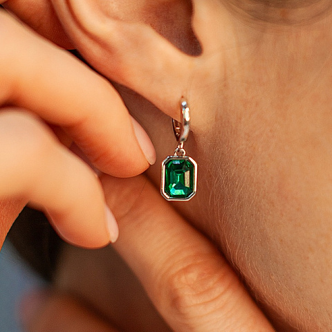 Серьги EMERALD Fiore Luna *ACE29031-04 - рис 4.