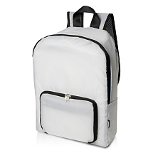 Складной рюкзак EcoFold объемом 15 л из переработанного ПЭТ-пластика - Белый