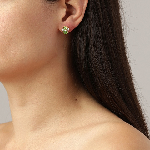 Серьги BILLIS  SG LIGHT GREEN - рис 4.