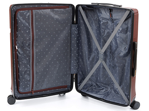 Чемодан TORBER Onego, бордовый, ABS-пластик, 79,5 х 51 х 29 см, 103 л - рис 3.