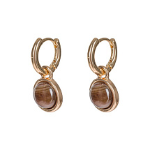 Серьги COFFE AGATE Fiore Luna LE1112 BR/G