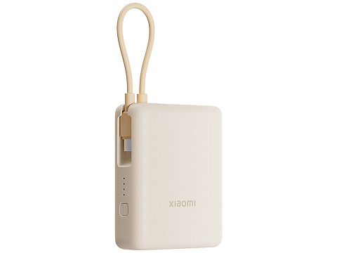 Внешний аккумулятор со встроенным кабелем Xiaomi Power Bank 10000mAh (Integrated Cable) Tan GL - рис 2.