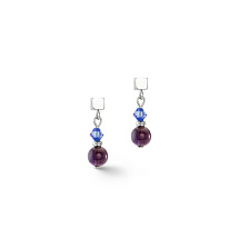 Серьги Purple-Blue Coeur de Lion *4345/21-0807