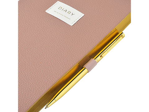 Ежедневник недатированный А5 Morandi. Пыльная роза с нашивкой, пыльно-розовый - рис 8.