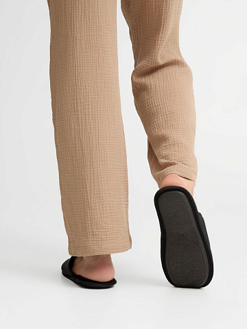 Тапочки домашние Norridge, черные - рис 9.